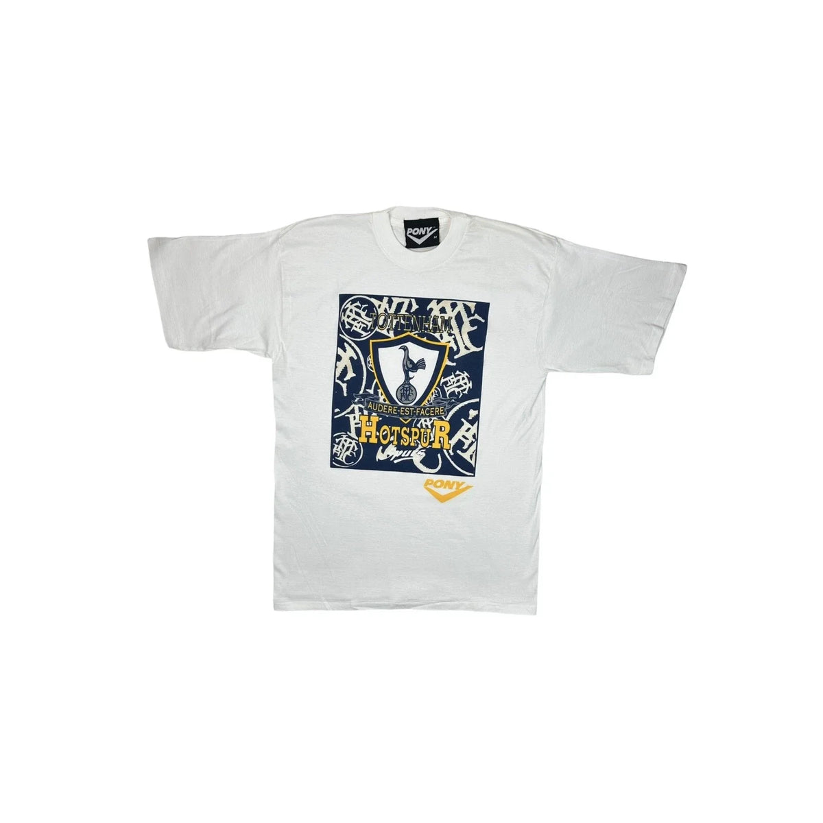 Vintage Tottenham Hotspur Pony Medium White Football Soccer Deadstock Unisex , , , Long Sleeve Tee