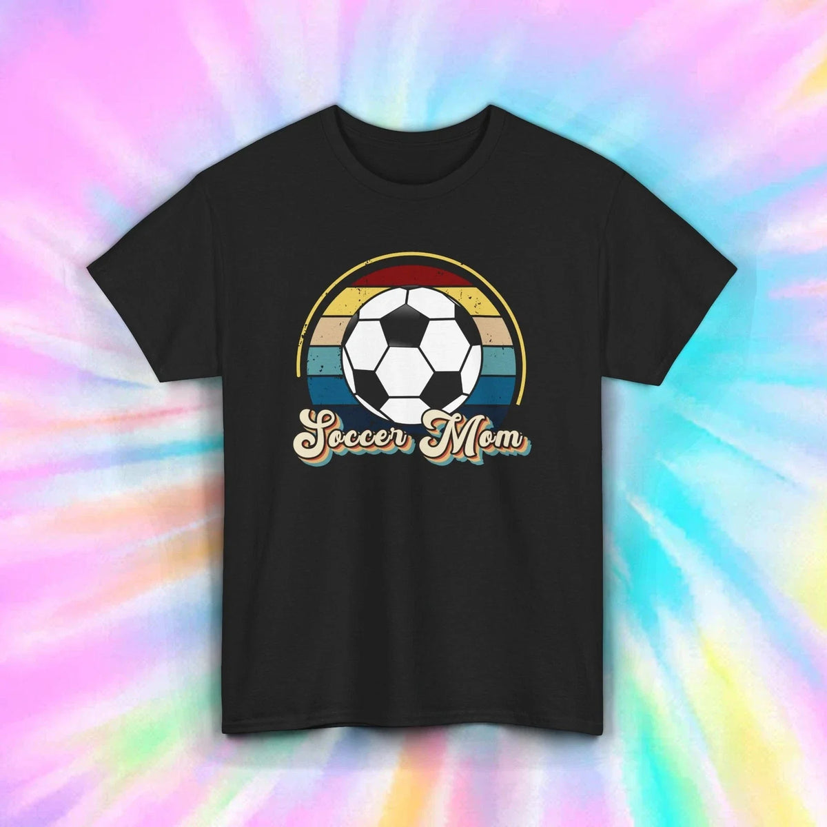 Retro Soccer Mom Shirt Funny Vintage Sports Ball Graphic Tee S-5XL Unisex , , , Long Sleeve Tee