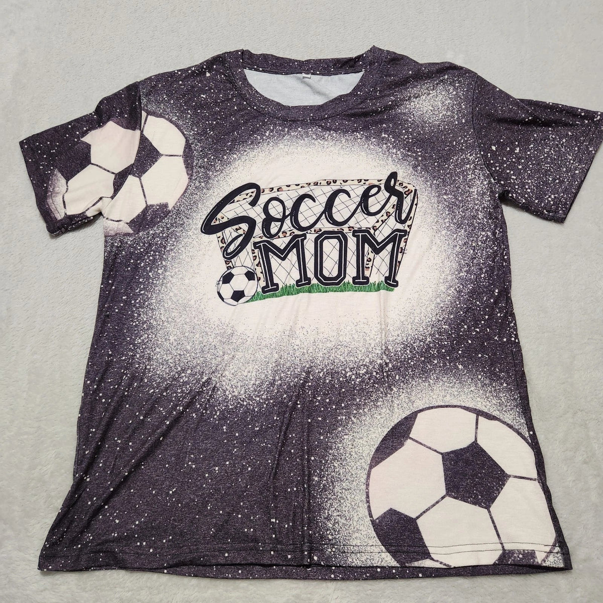 Soccer Mom Tee Womens XL Sport Lover Unisex Gray Graphics Unisex , , , Long Sleeve Tee