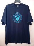 Mens Uk Size 3XL Football themed Navy Blue Short Sleeve Front Print Unisex , , , Long Sleeve Tee
