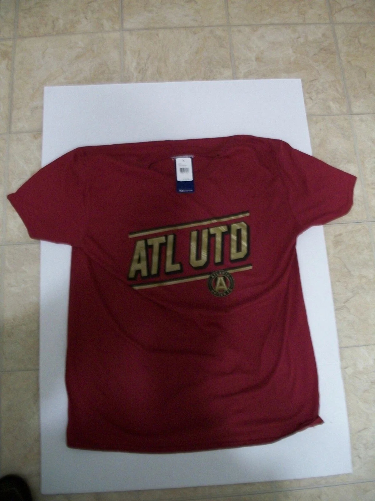 ATLANTA UNITED MLS OFFICIAL SOCCER MEN'S XL HEAVY MASCOT T- SHIRT NEW OLD STOCK Unisex , , , Long Sleeve Tee