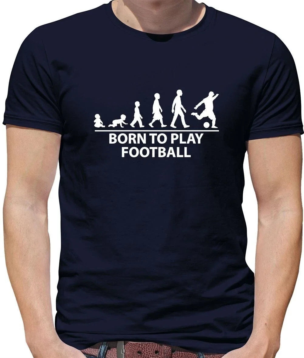 Born To Play Football - Men's - Love Football Player Fan Team Unisex , , , Long Sleeve Tee
