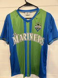 SEATTLE MARINERS x SOUNDERS FC Shirt MLB BASEBALL x MLS SOCCER JERSEY Sz Adult L Unisex , , , Long Sleeve Tee