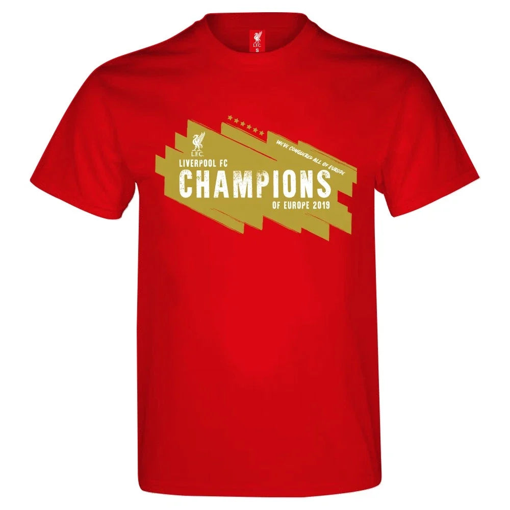 Liverpool FC Official Gift Mens Kids 6 Times Champions League Winners Unisex , , , Long Sleeve Tee