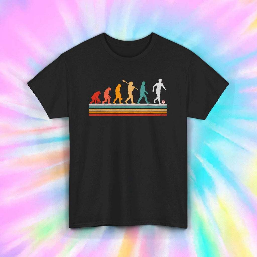 Evolution Soccer Shirt | Retro Sports Lover Graphic Tee | Soccer Player Gift Unisex , , , Long Sleeve Tee
