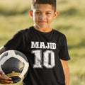 Custom Name & Number Football Personalised Sports Top Unisex Kids Adult Unisex , , , Long Sleeve Tee