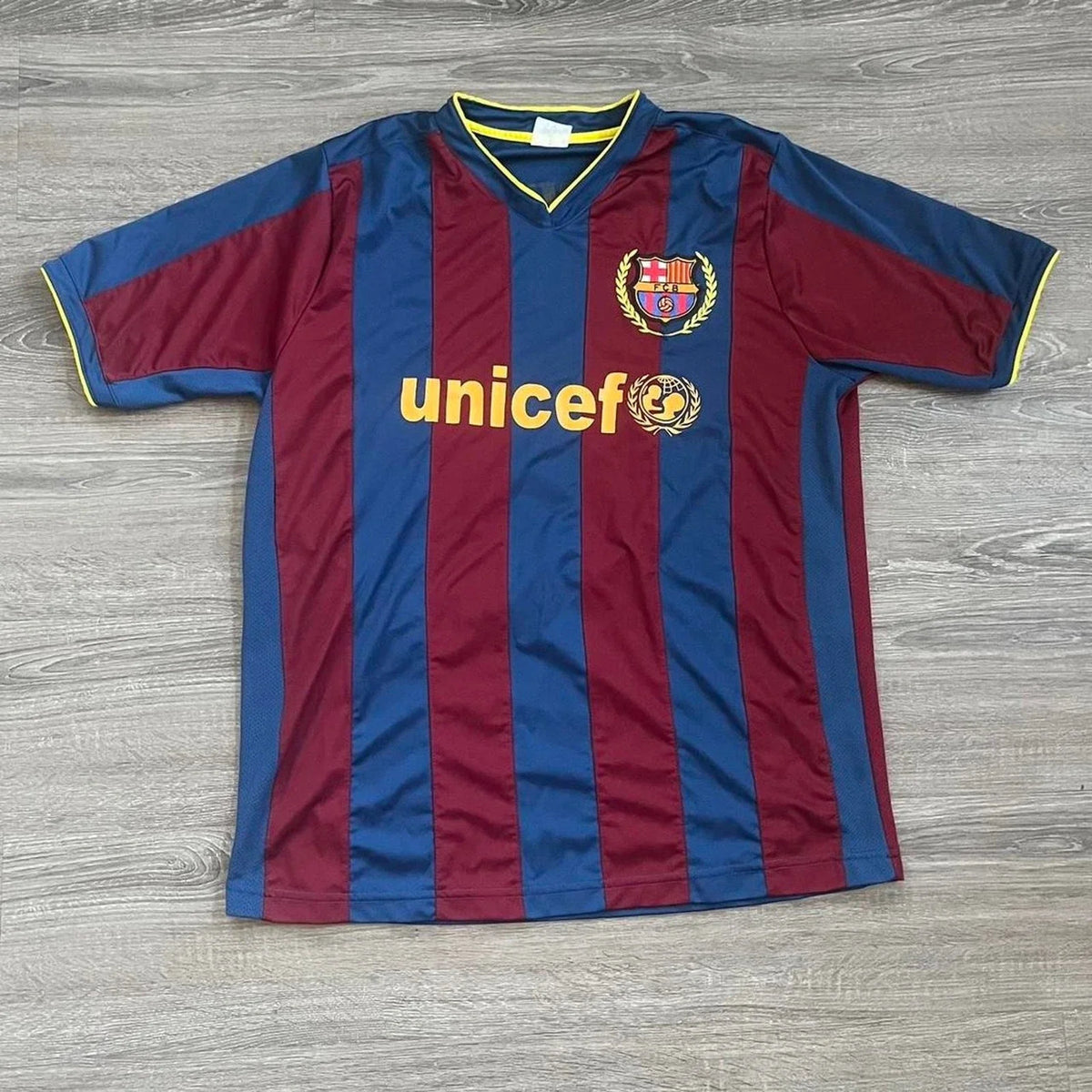 Vintage 90s Y2K Barcelona FC Football Soccer Jersey Kit Large Unisex , , , Long Sleeve Tee