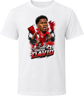Jonathan David, Canada Caricature Soccer 2026 T Shirt Unisex , , , Long Sleeve Tee