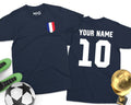 FRANCE Personalised Football French Footballer Shirt Kit Custom Name Tee Unisex , , , Long Sleeve Tee