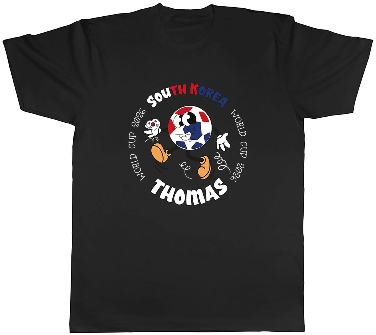 Personalised South Korea World Cup Football Fan Mens Tee Gift Top Unisex , , , Long Sleeve Tee