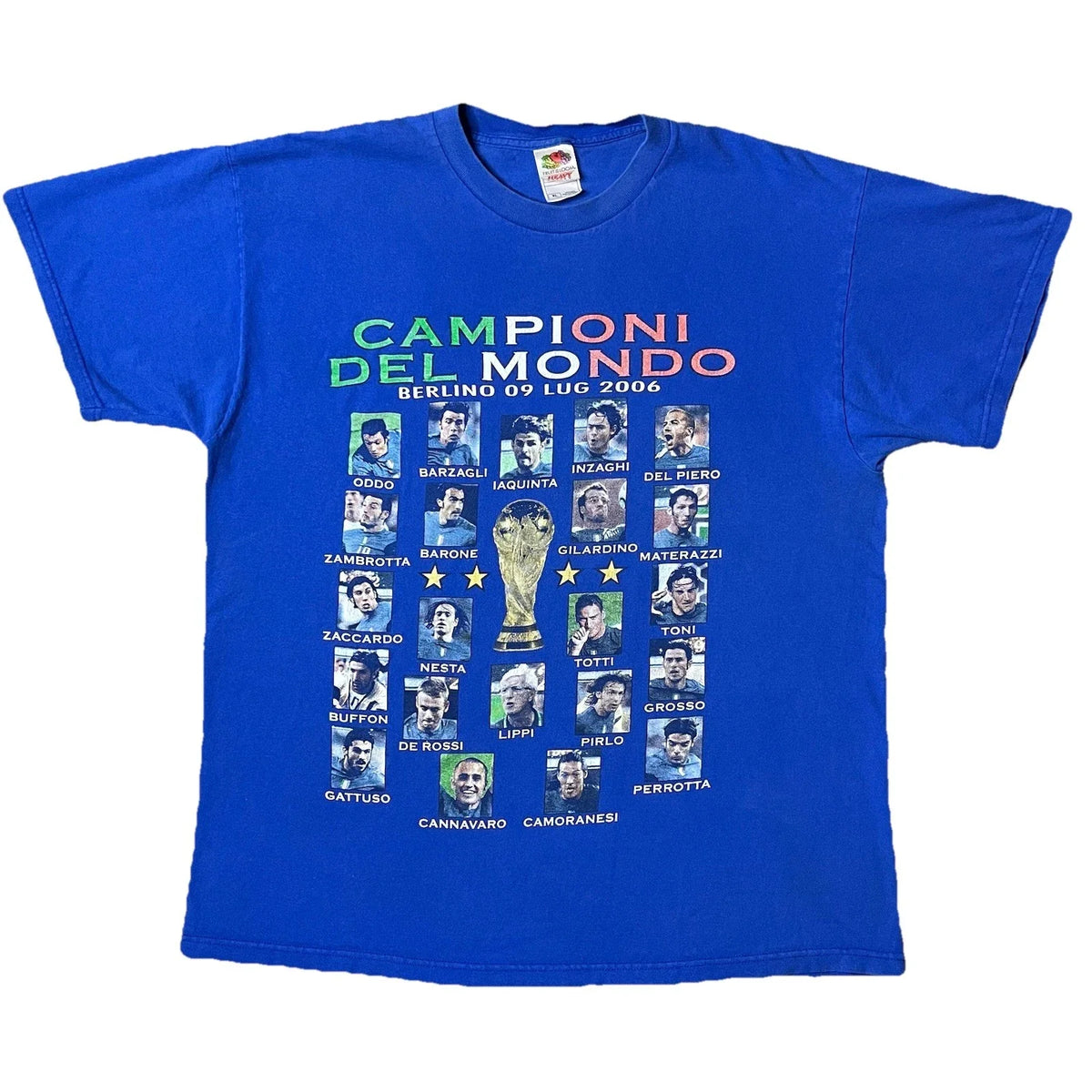 Vintage 2006 Italy Campioni Del Mondo World Cup Champions Blue XL Rare Unisex , , , Long Sleeve Tee