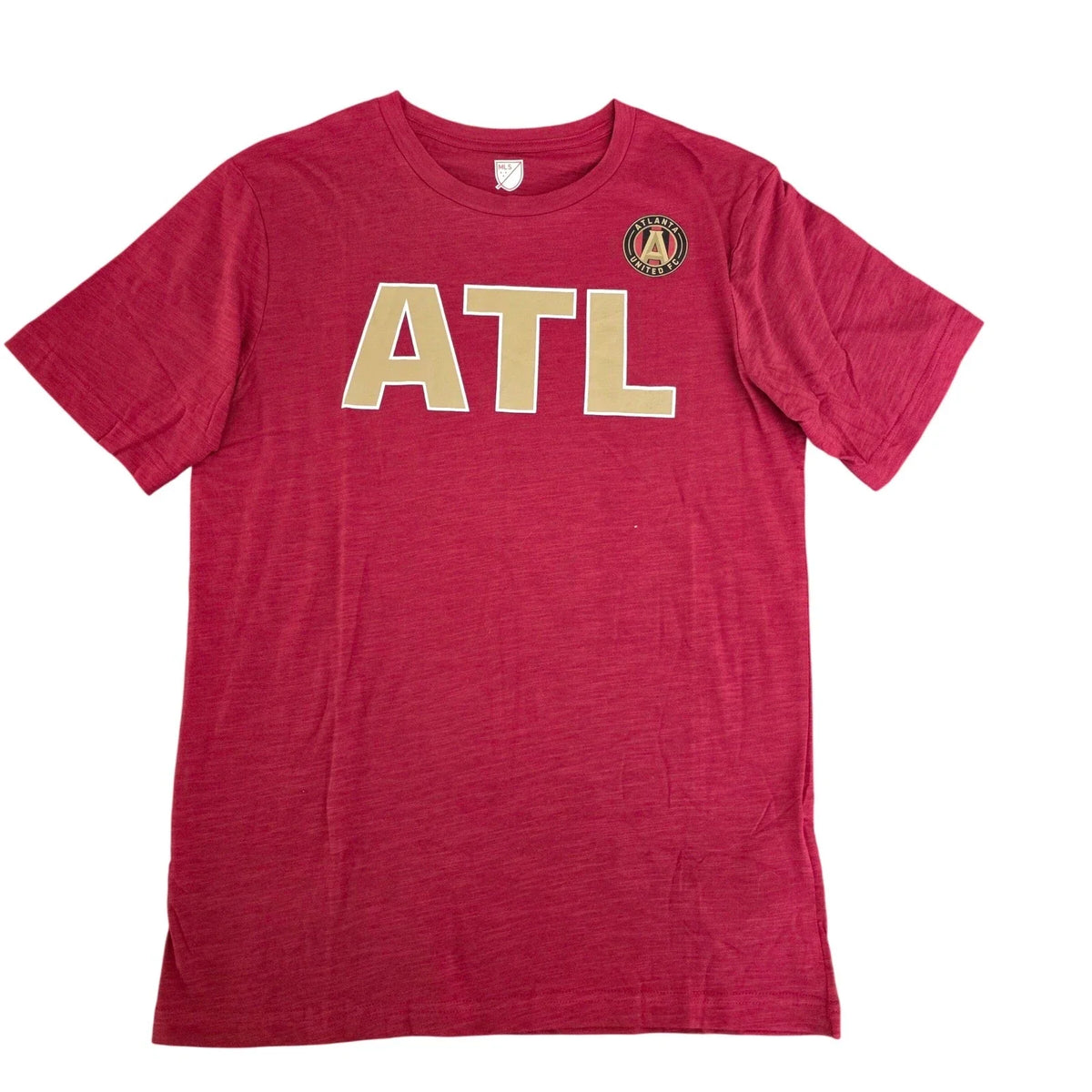 Atlanta United FC MLS TShirt Adult Medium Maroon Gold ATL Soccer Jersey Top NWOT Unisex , , , Long Sleeve Tee
