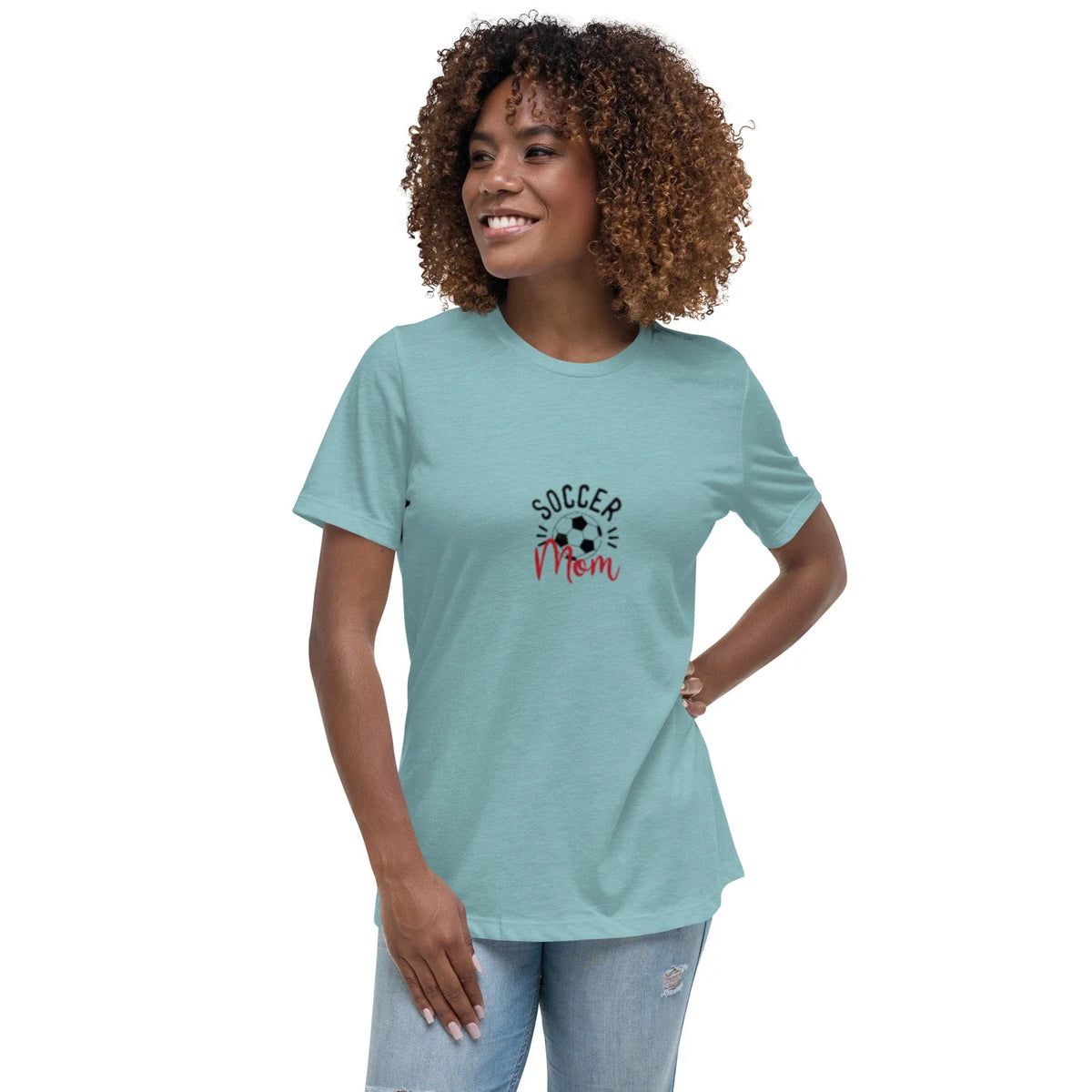 Women's Relaxed - Soccer Mom Shirt - Blue Shirt - Women’s Shirt - Soccer Unisex , , , Long Sleeve Tee