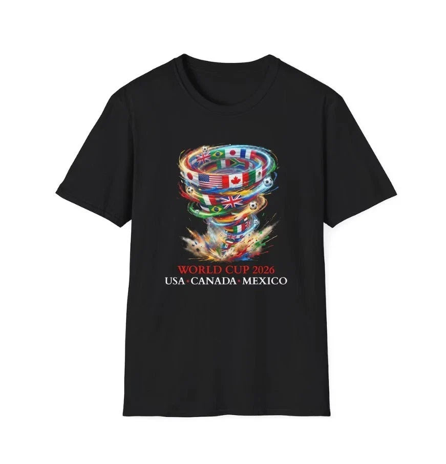 World Cup 2026 , Soccer Flags Graphic Tee, World Cup Shirt Unisex , , , Long Sleeve Tee