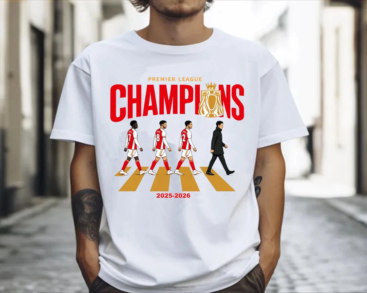 PL Champions 2025-2026 Shirt, Arsenal Fans Tee, North London Victory Shirt Unisex , , , Long Sleeve Tee