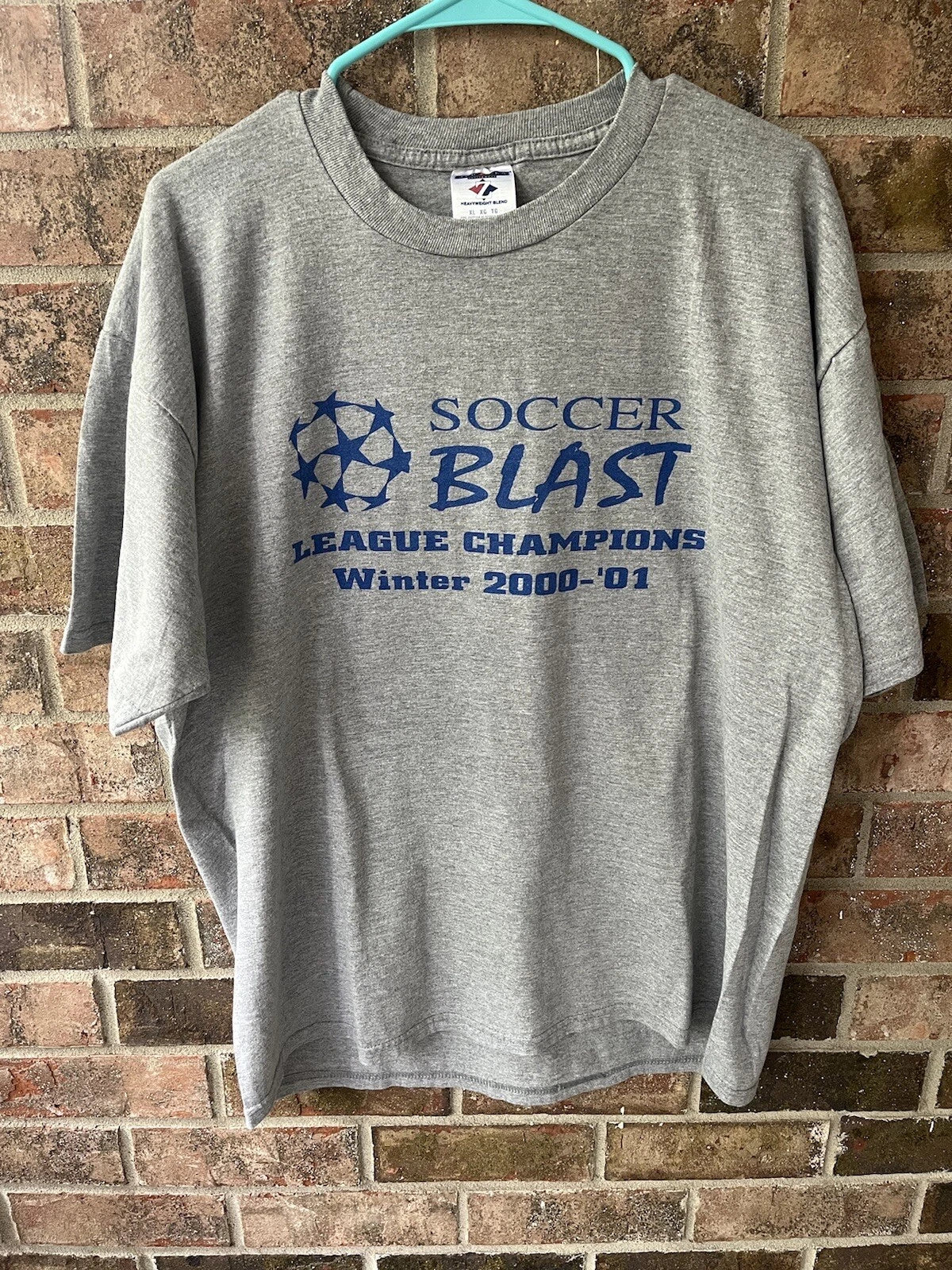 Vintage Y2K Soccer Blast League Championship XL Mens Unisex , , , Long Sleeve Tee