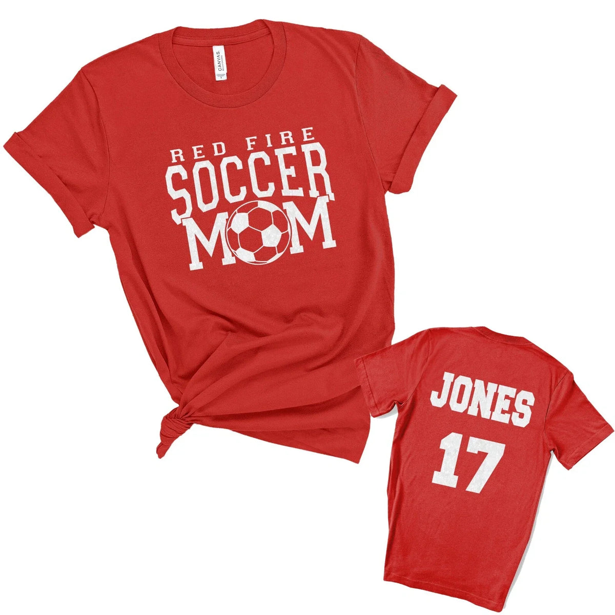 Custom Personalized Glitter Soccer Mom Design Unisex Bella Soft Jersey T Shirt Unisex , , , Long Sleeve Tee