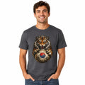 South Korean Tiger Soccer Ball Korean Football Fan Graphic Tee Unisex , , , Long Sleeve Tee