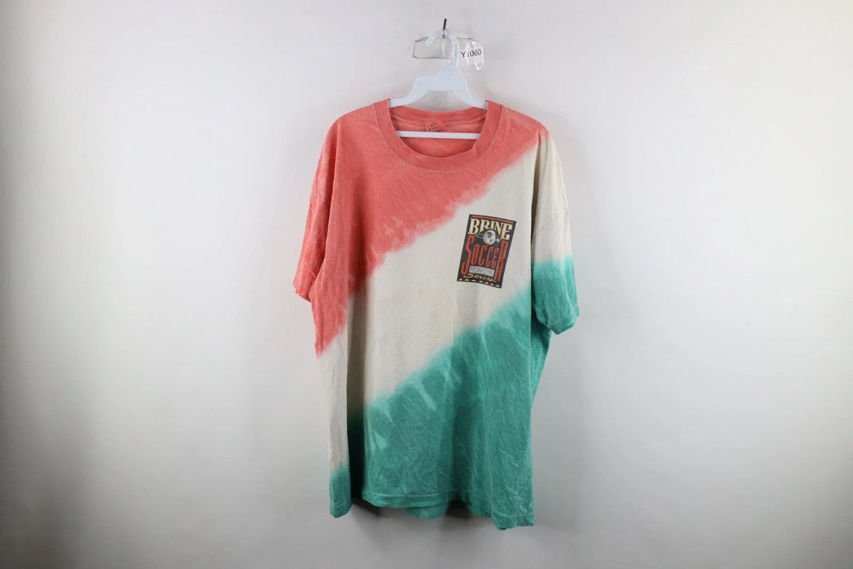 Vtg 90s Mens XL Distressed Spell Out 1994 World Cup Soccer Ireland USA Unisex , , , Long Sleeve Tee