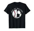 Dad of Ballers Father Son Soccer Baseball Player Coach Gift Unisex , , , Long Sleeve Tee