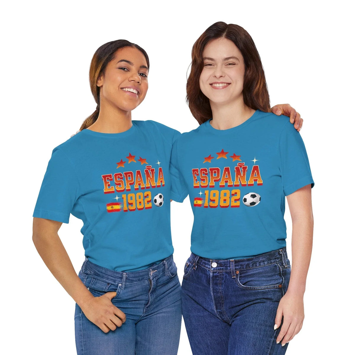Spain 82 Sports World Cup Tee, Football Fan Shirt, Soccer Tournament Top, Unisex Unisex , , , Long Sleeve Tee