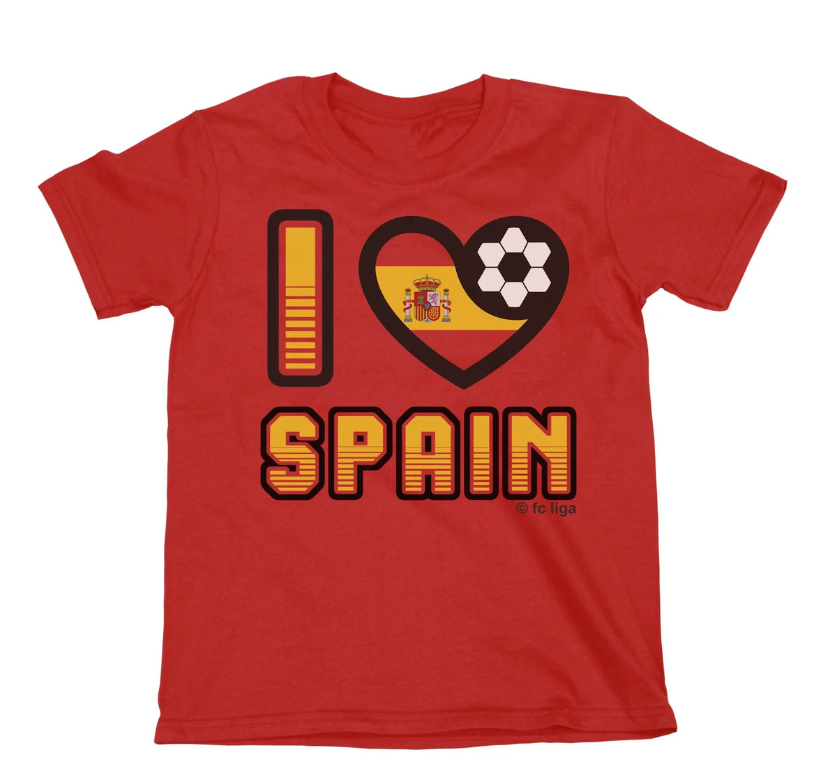 Adult or Kids I LOVE SPAIN Football TShirt 2026 Spanish World Cup 2026 Kit Tee Unisex , , , Long Sleeve Tee
