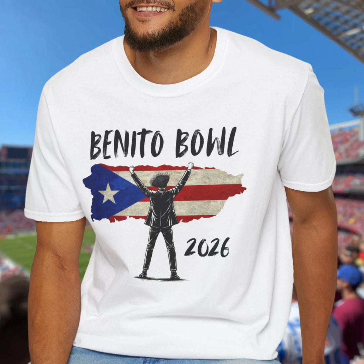 Benito Bowl 2026 PR Flag, Football Fan Gift, Puerto Rico Boricua Heritage Tee Unisex , , , Long Sleeve Tee