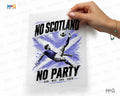 No Scotland No Party DTF Transfer Scottish Soccer Iron On Football Decal Unisex , , , Long Sleeve Tee