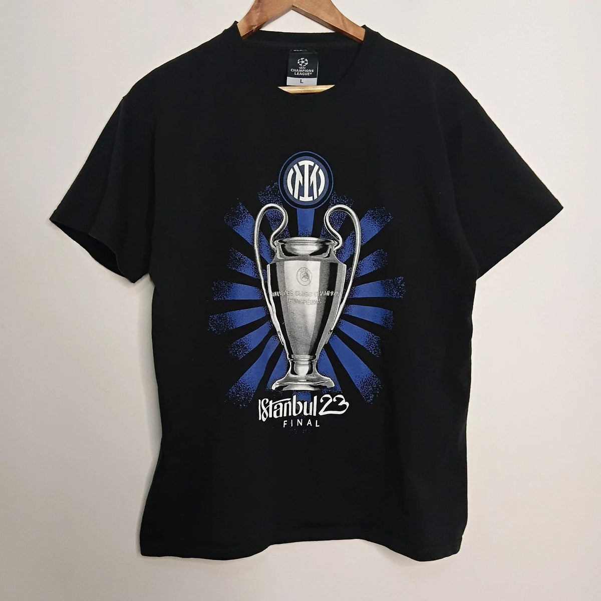 Istanbul 2023 Final Champions League Shirt Mens Size Large UEFA Soccer Football Unisex , , , Long Sleeve Tee