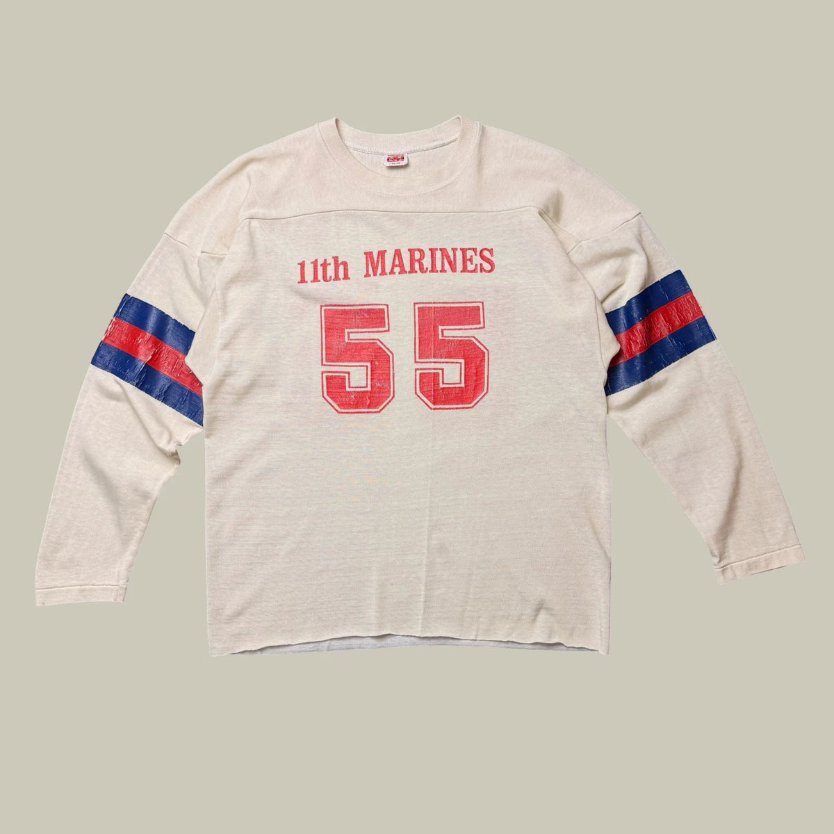 VINTAGE 70s 80s 11TH MARINES FOOTBALL JERSEY – MASON ATHLETIC WEAR Unisex , , , Long Sleeve Tee