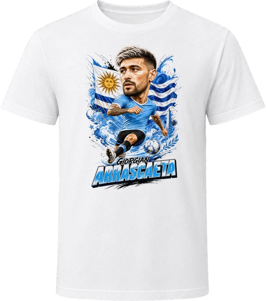 Giorgian De Arrascaeta Uruguay Soccer Caricature 2026 World Cup T Shirt Unisex , , , Long Sleeve Tee