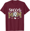 Soccer Mom Leopard Funny Soccer Mother's Day Unisex , , , Long Sleeve Tee