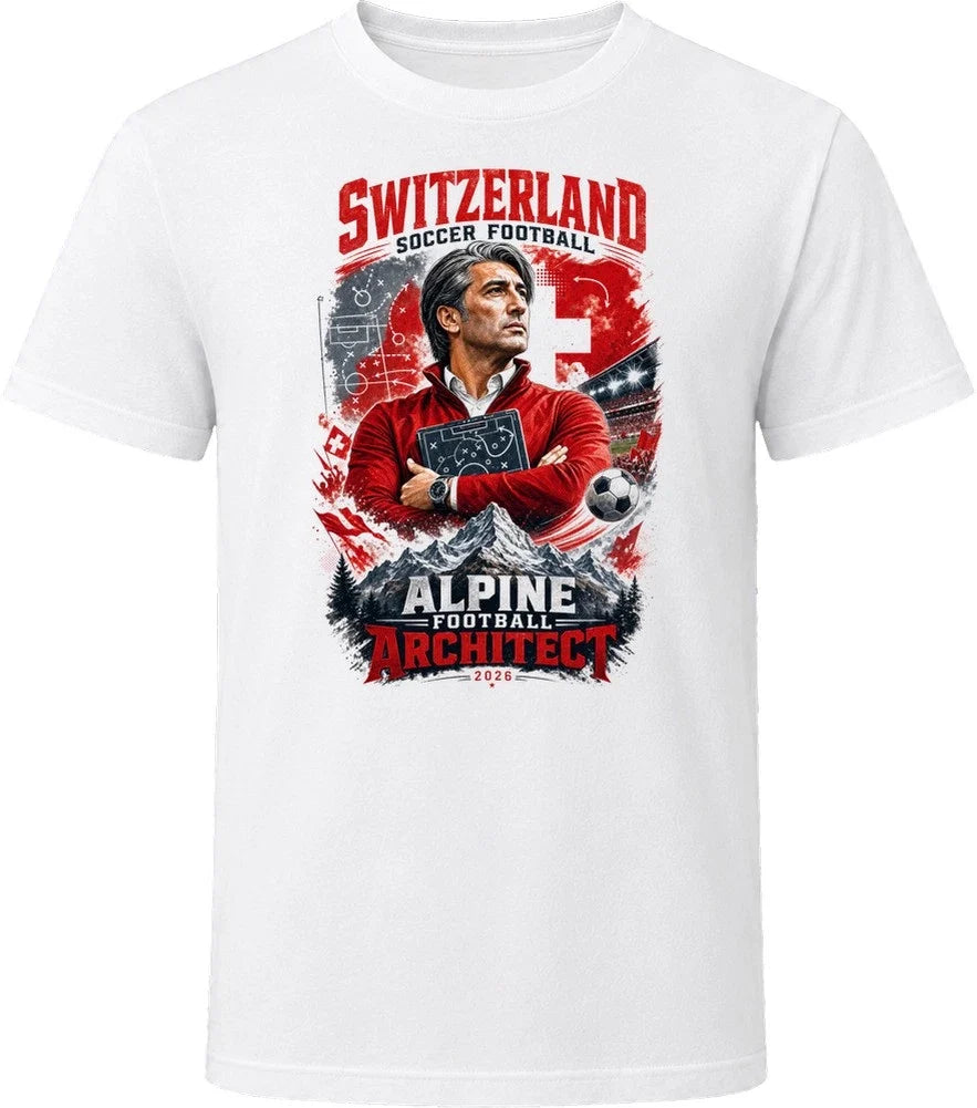 Switzerland Soccer Football Coach Alpine Football Architect T Shirt Unisex , , , Long Sleeve Tee