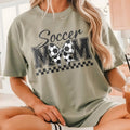 Comfort Colors Soccer Mom Coquette , Game Day Tee, Soccer Shirt Unisex , , , Long Sleeve Tee