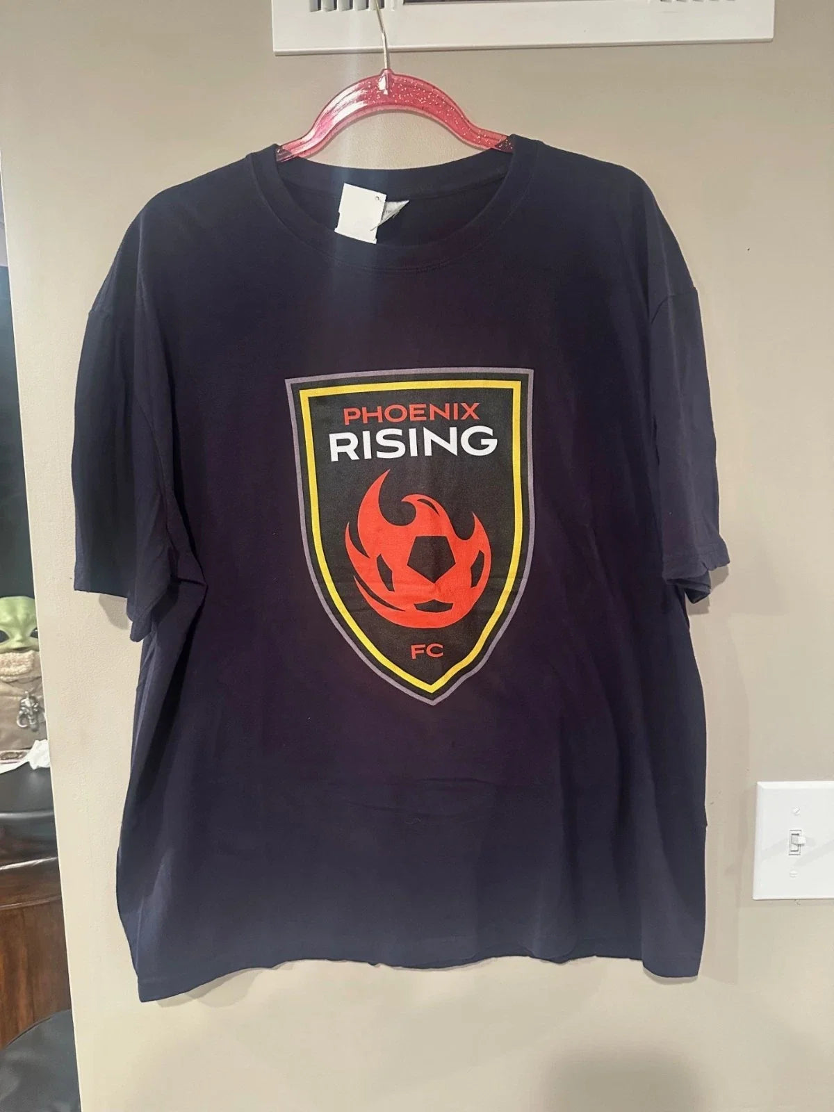 Phoenix Rising FC Soccer T Shirt 2XL Black Graphic Tee Football Club Unisex Unisex , , , Long Sleeve Tee