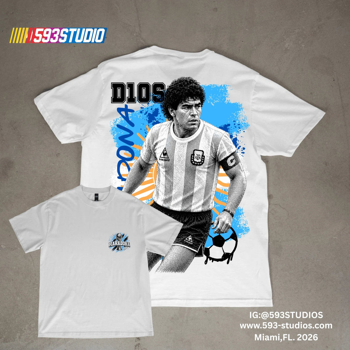 Diego Maradona Vintage Argentina Soccer Shirt Football Icon|GOAT, World Cup 2026 Unisex , , , Long Sleeve Tee
