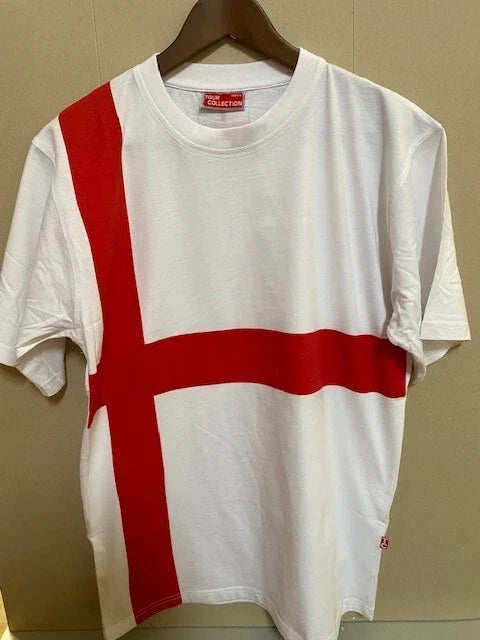 England Football Supporter Flag Small White T.Shirt World Cup 2026 Unisex , , , Long Sleeve Tee