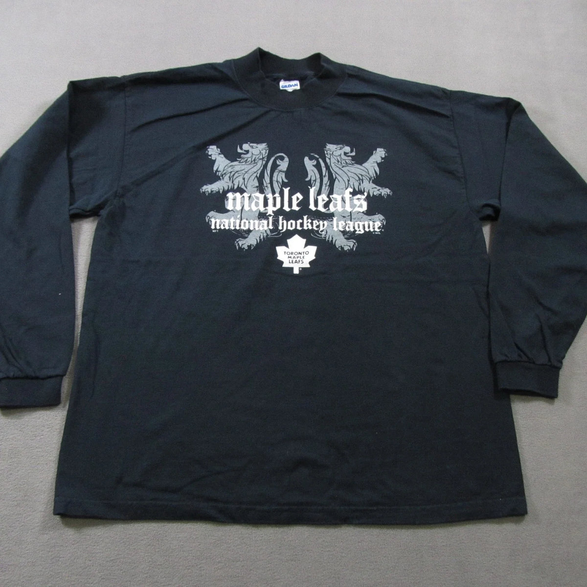 Toronto Maple Leafs National Hockey League Shirt Mens Extra Large Y2K Black Unisex , , , Long Sleeve Tee