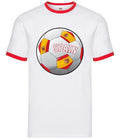 Country Football Spain Ball - Mens Ringer - Team World Cup Fan Spanish Soccer Unisex , , , Long Sleeve Tee