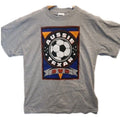Tultex Graphic T Shirt Mens Large Gray Soccer 3v3 Casual Short Sleeve Tee Unisex , , , Long Sleeve Tee