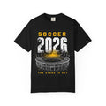 Soccer 2026 Stadium Graphic | The Stage Is Set Unisex , , , Long Sleeve Tee