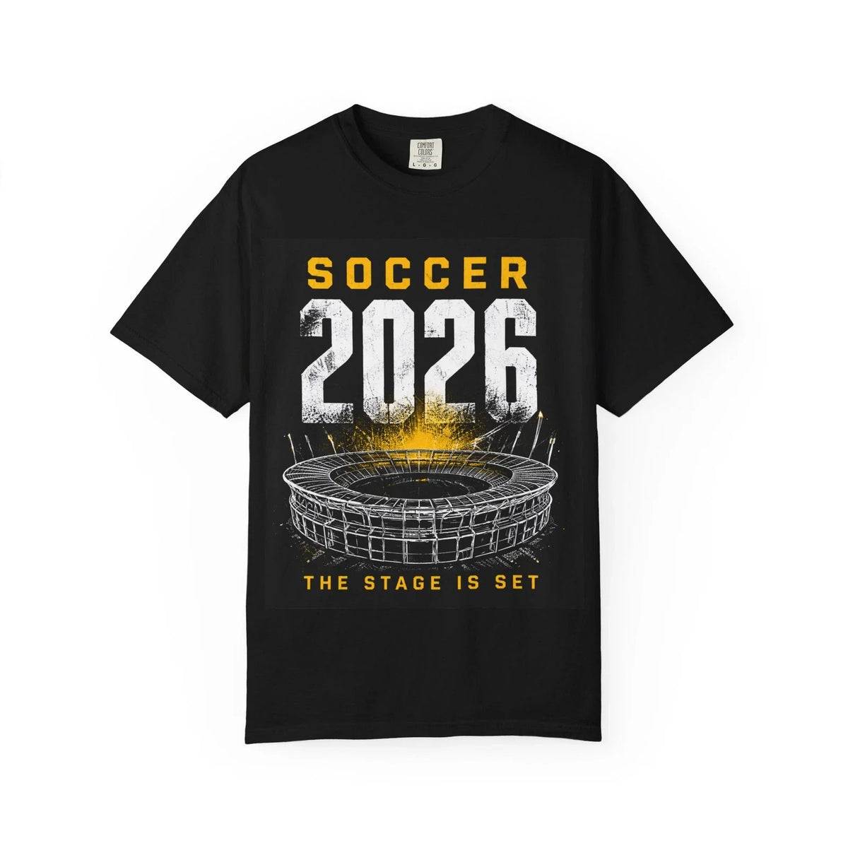 Soccer 2026 Stadium Graphic | The Stage Is Set Unisex , , , Long Sleeve Tee