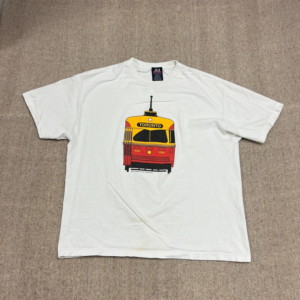 Vintage Toronto Transit Commission Shirt Mens XL White 1990s TTC Streetcar Unisex , , , Long Sleeve Tee