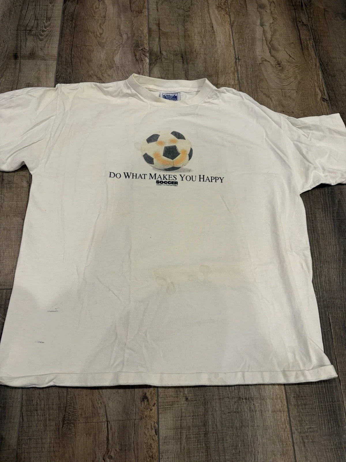 Vintage 1990s “Aussie T” TShirt Size L Soccer Used Unisex , , , Long Sleeve Tee