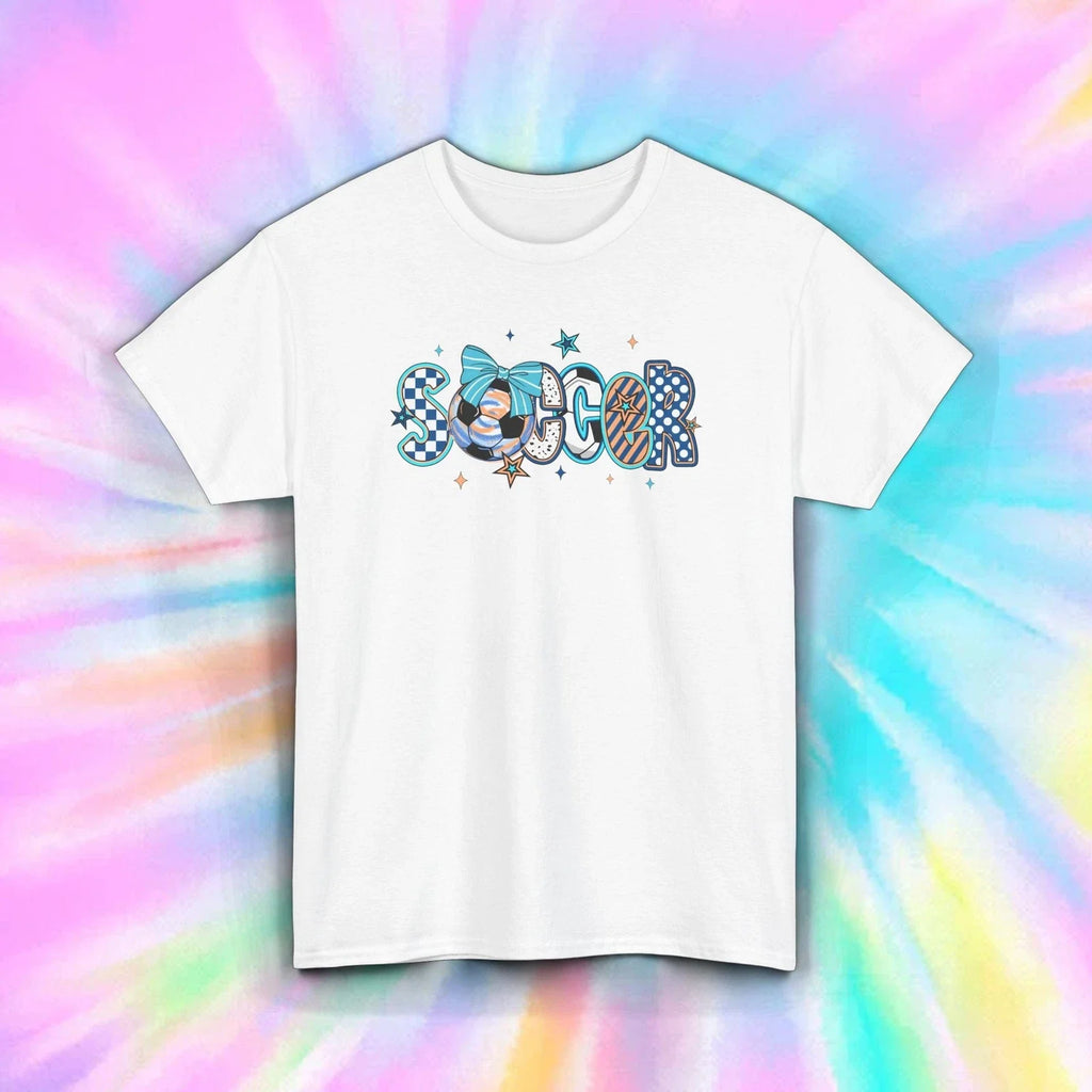 Soccer Bow Cute Girl Youth Sports Athlete Ball Fan Tee S-5XL Unisex , , , Long Sleeve Tee