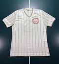 Vintage 80s Umbro Holy Trinity Of Chicago Soccer Jersey Large Pinstriped Satin Unisex , , , Long Sleeve Tee
