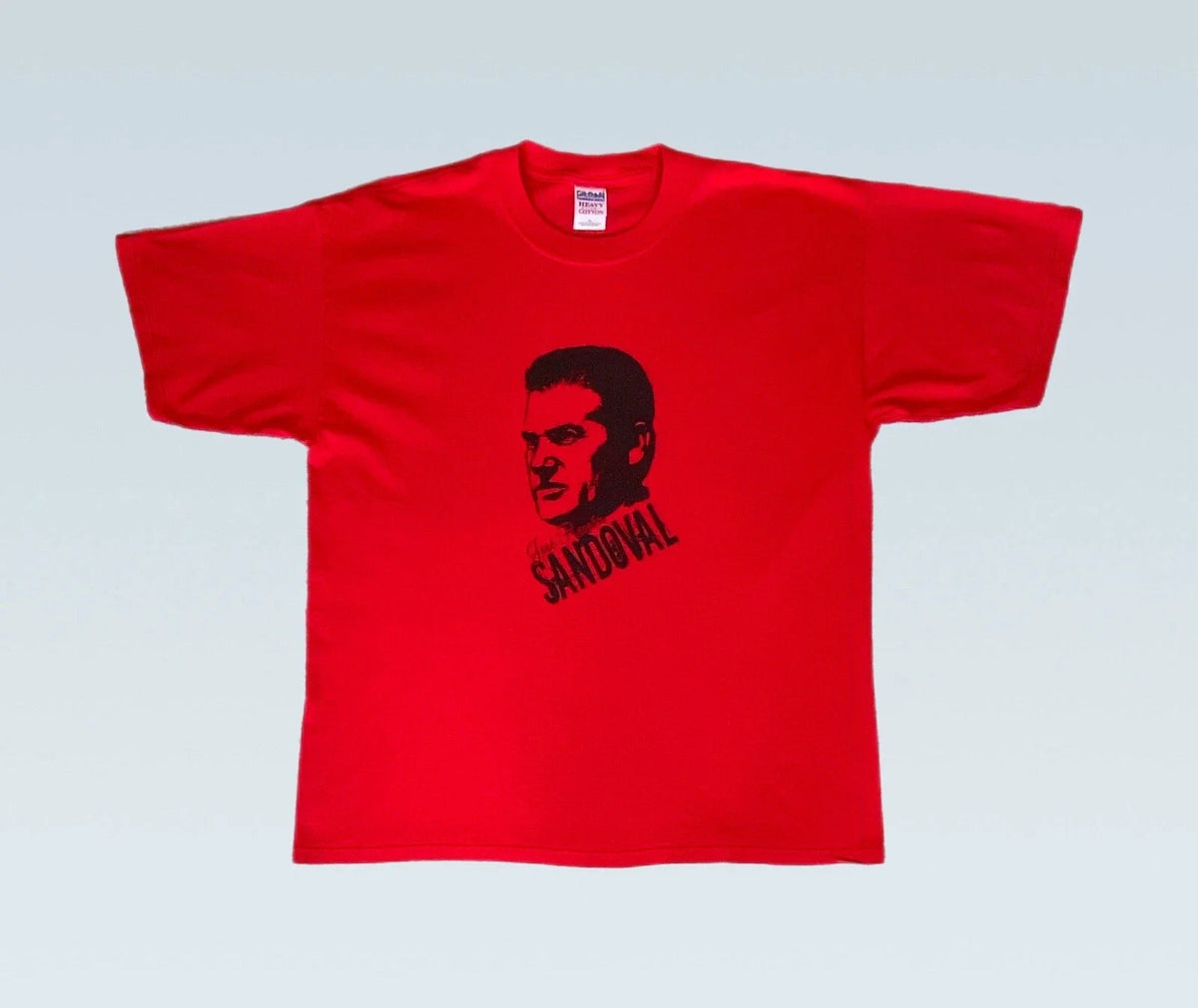 Vintage Gildan 2000 'Jose Ramon Sandoval' Football Red XL - P2P: 24" Unisex , , , Long Sleeve Tee