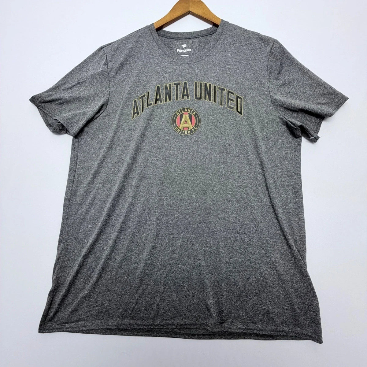 Fanatics Atlanta United FC Mens XL Gray Heather MLS Soccer Graphic Unisex , , , Long Sleeve Tee