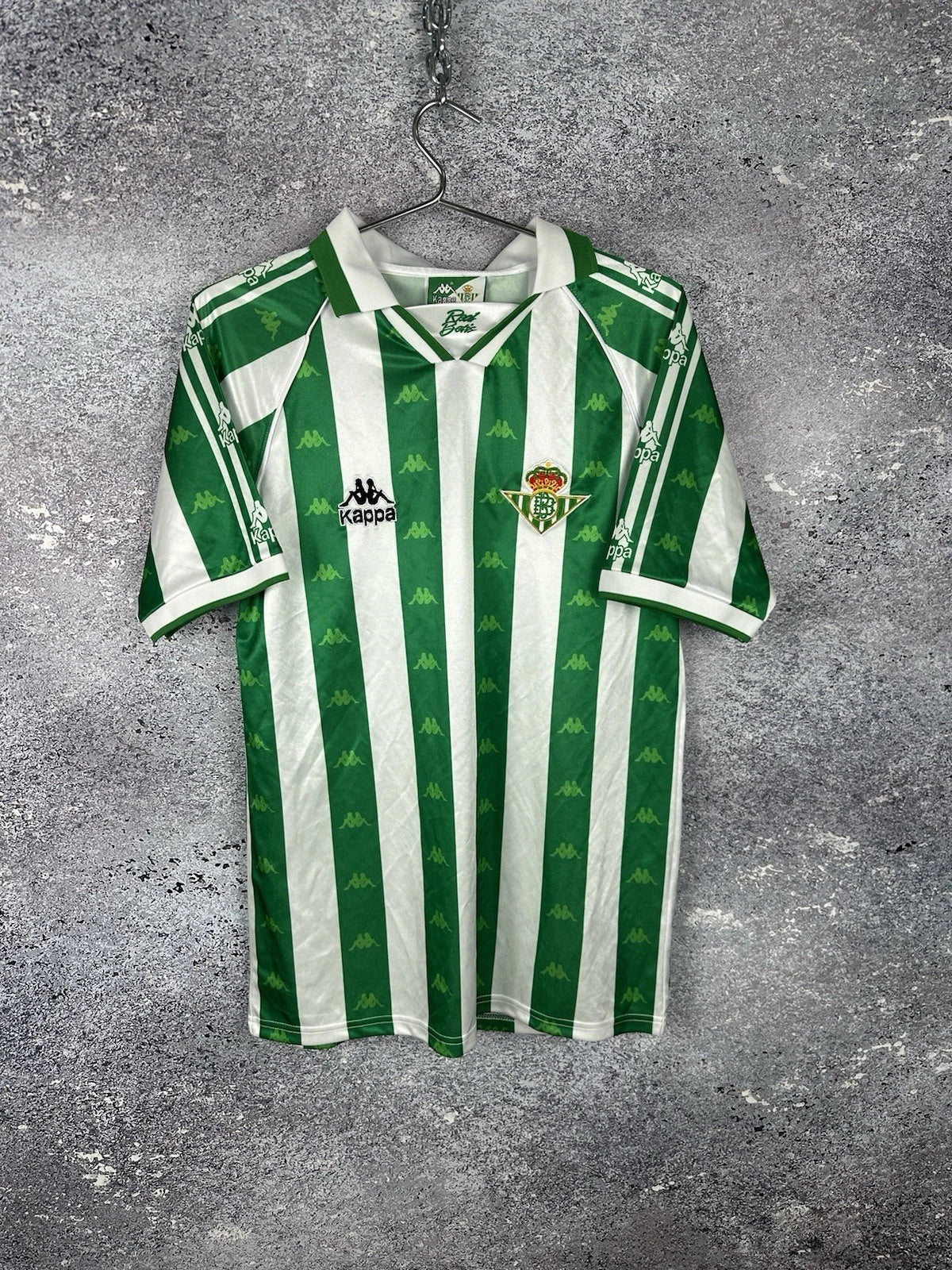 Kappa Real Betis 1995 1997 Retro Soccer Jersey Vintage Football Shirt Green M Unisex , , , Long Sleeve Tee