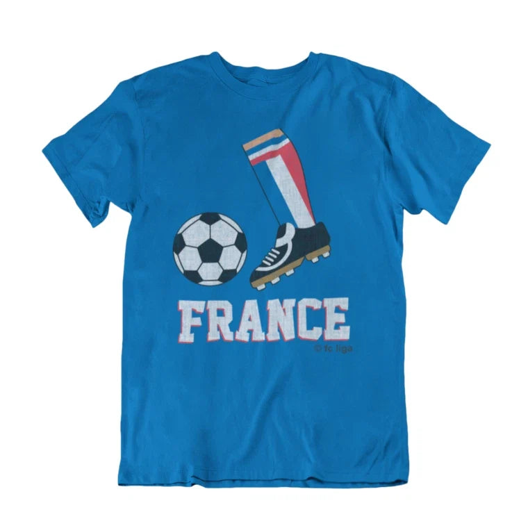 Adult or Kids FRANCE FOOTBALL BOOT Top TShirt 2026 French Euro Cup World Unisex , , , Long Sleeve Tee